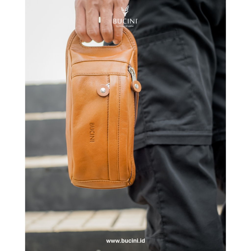 Leather Hand Bag I Tas Tangan Kulit Pria BUCINI Jono