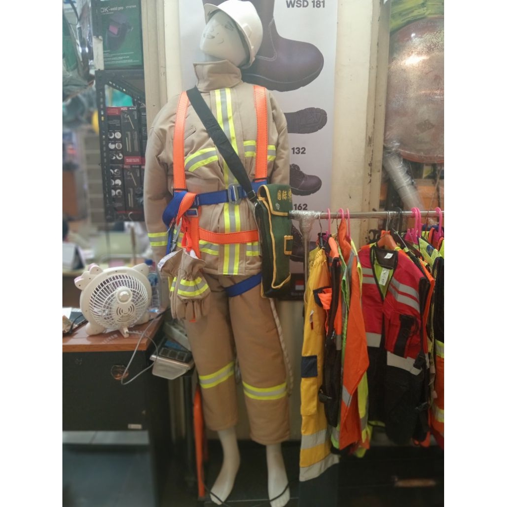 Baju Pemadam Kebakaran Khaki / Baju Pemadam Kebakaran Coklat