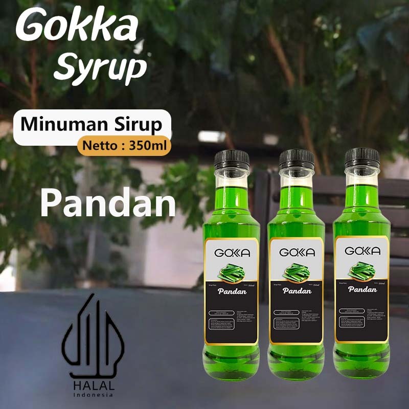 

GOKKA Syrup Minuman Sirup / Sirup Pandan / 350ml Sirup Pandan