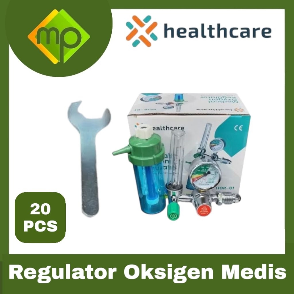20 PCS Regulator Oksigen Medis  Regulator Oksigen Healthcare 10 PCS Regulator Kesehatan Medis