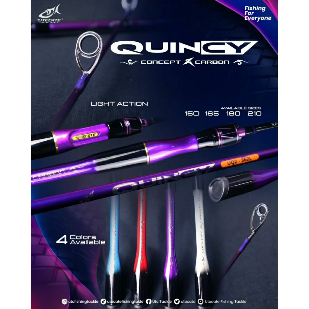 JORAN PANCING IKAN SPINNING UTECATE QUINCY 180CM