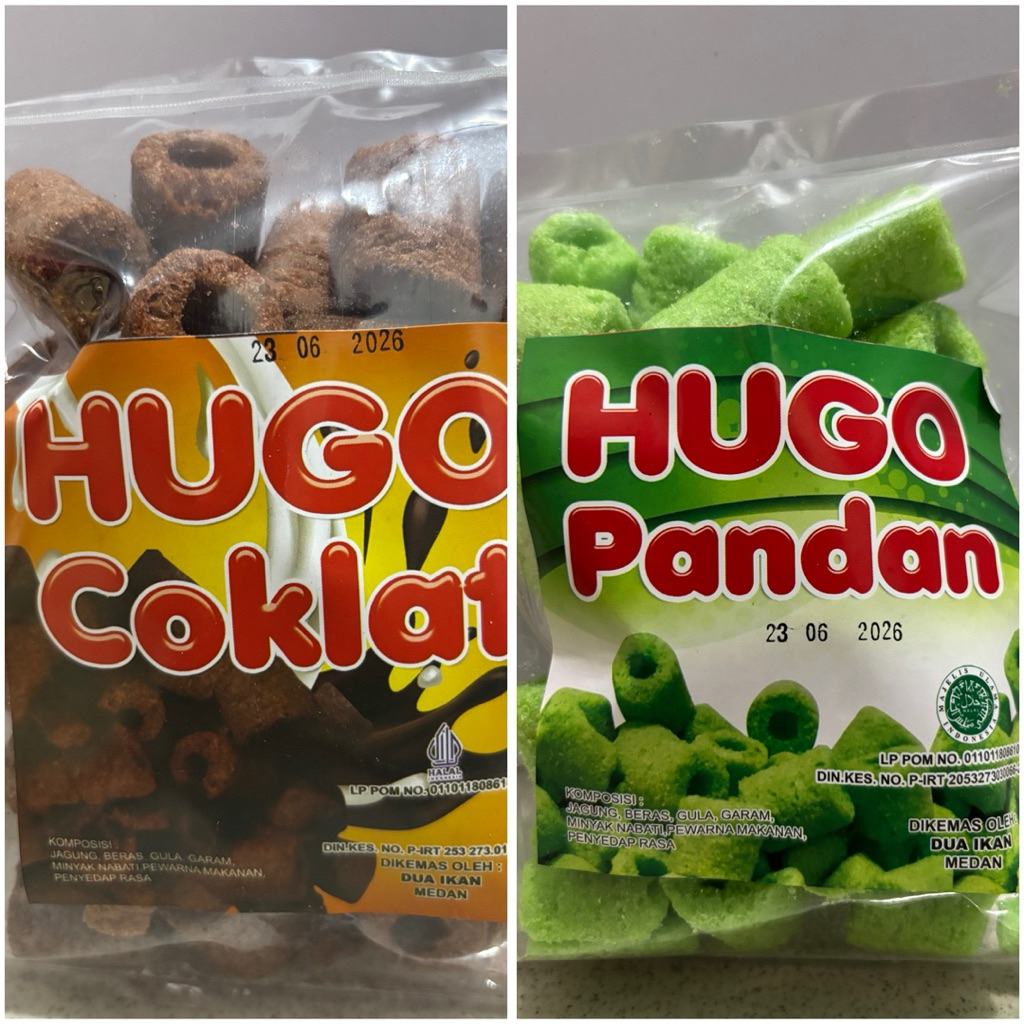 

HUGO SNACK COKLAT DAN PANDAN