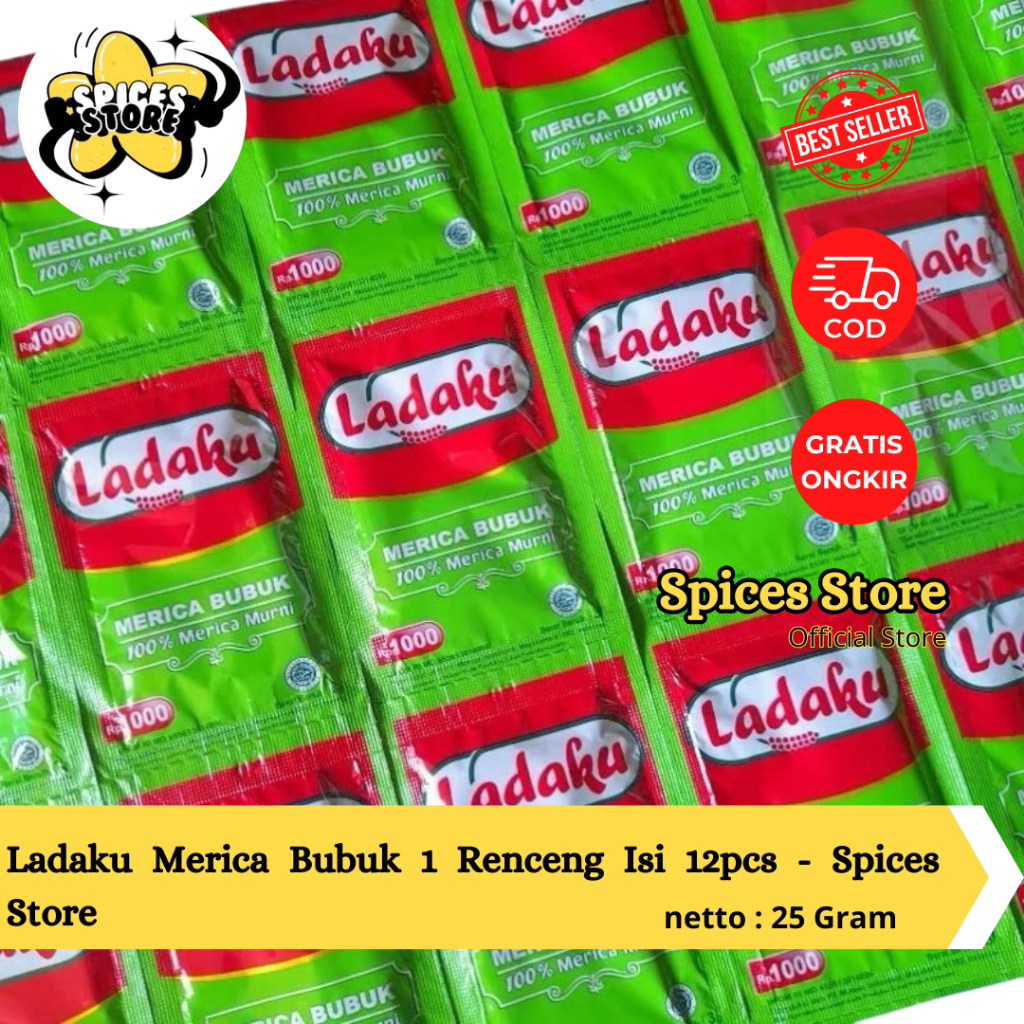 

Merica Bubuk 1 Renceng Isi 12pcs - Spices Store - Ladaku