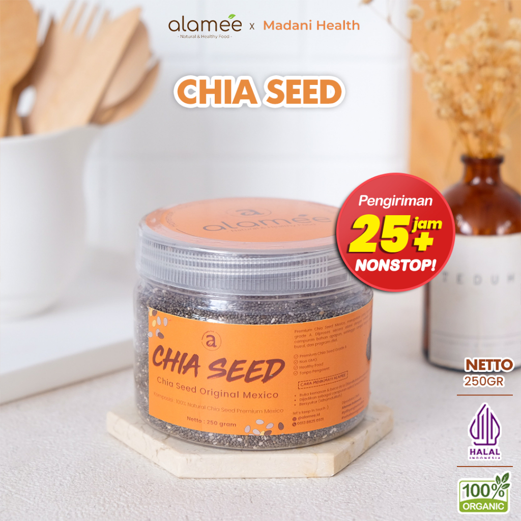 

Chia Seed untuk Diet Premium Organik Biji Chiaseed 250gr Black Seeds Organic Super Food madani health