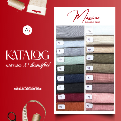 Katalog Warna kain Toyobo Twill Massimo Aneka Sandang Textile