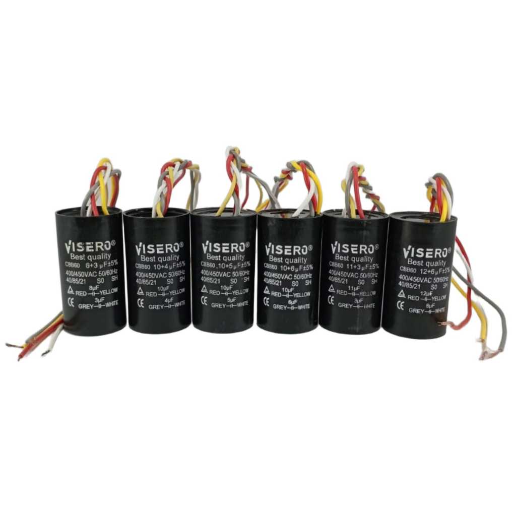 Kapasitor Bulat Mesin Cuci Visero CBB60 450VAC