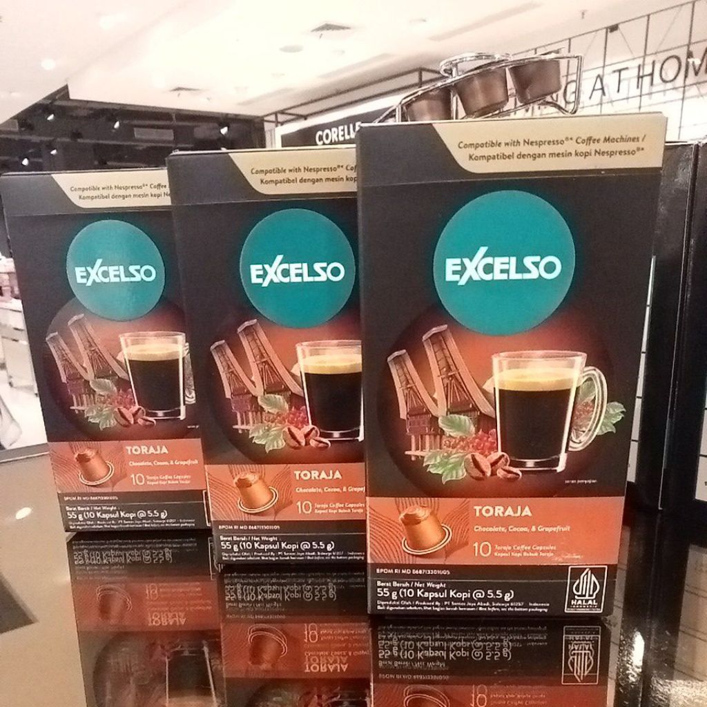 

Excelso Coffe Kapsul Original || Toraja isi 10 Kapsul || 100% Arabica