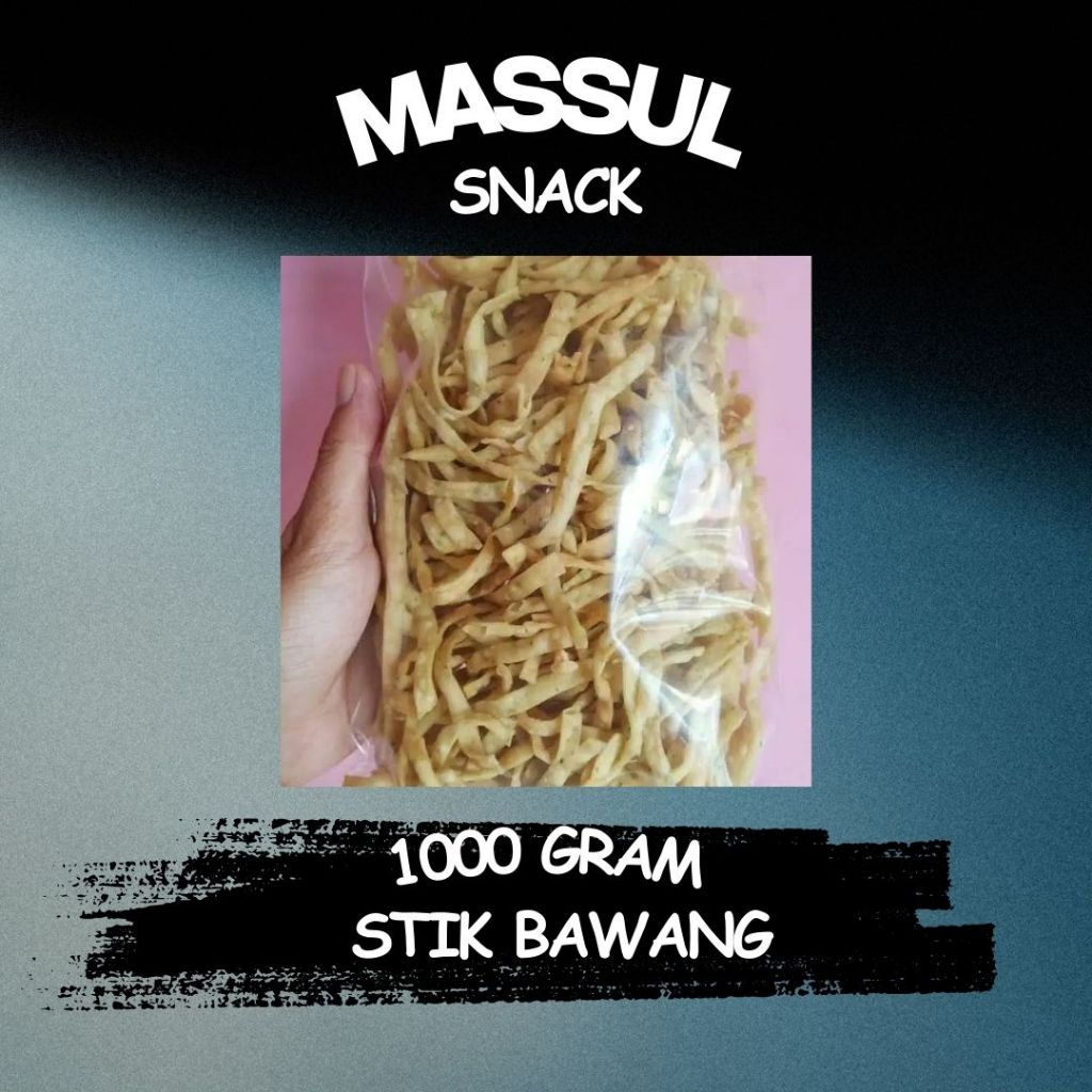 

[1000 gram] Stik Bawang Maknyus Gurih Renyah