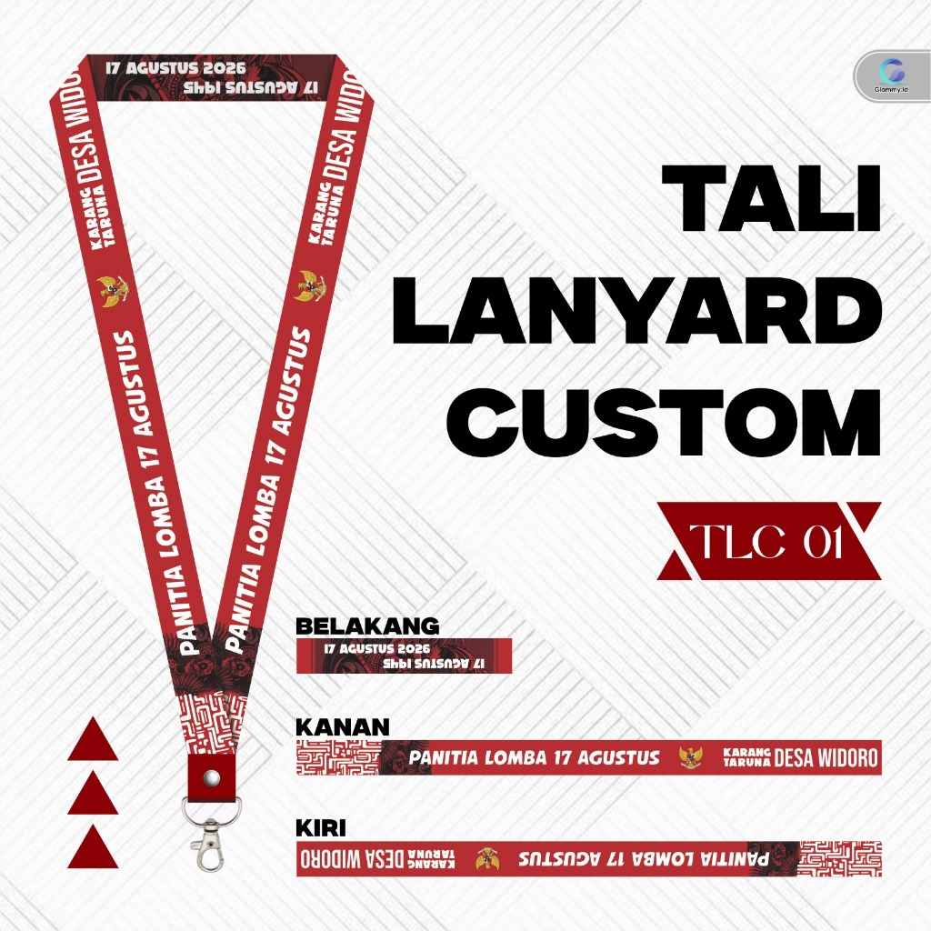 

Cetak Tali Lanyard Aesthetic | Gantungan Kartu Mahasiswa & Organisasi | Custom Logo & Nama