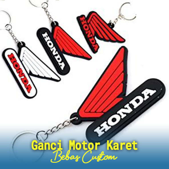 Gantungan Kunci Motor Berbahan Karet, Gantungan Kunci Honda Pekanbaru, Gantungan Kunci Karet Custom