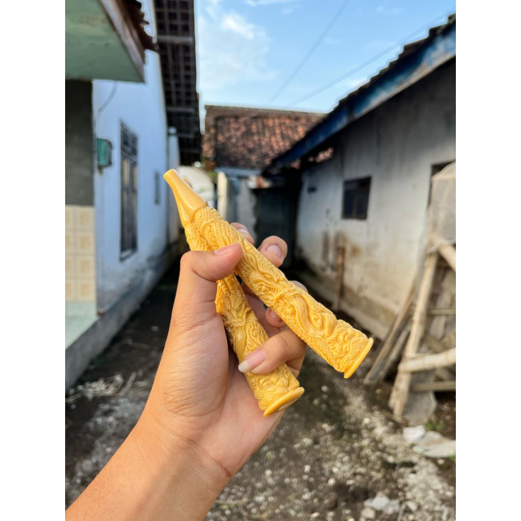 oncie pipa igduy treatment ukir 3D detail high quality free ongkir