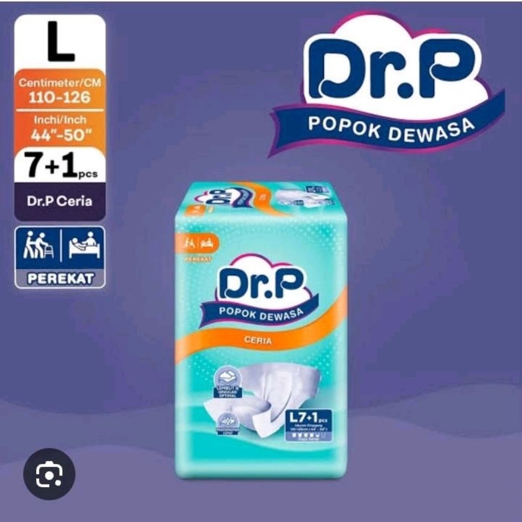 POPOK DEWASA PEREKAT DR.P CERIA M8/L7+1/XL6+2