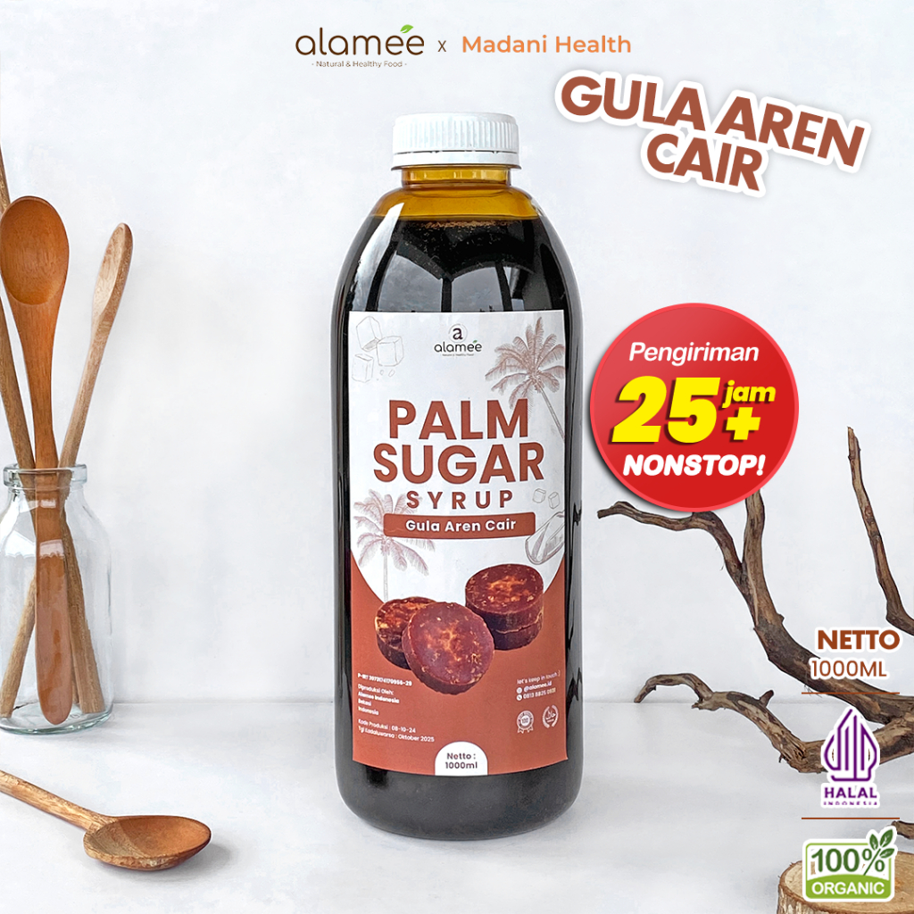 

ALAMEE Gula Aren Cair Syrup Palm Sugar Cair Organic Organik Pure Murni Barista Brown Sirup Natural