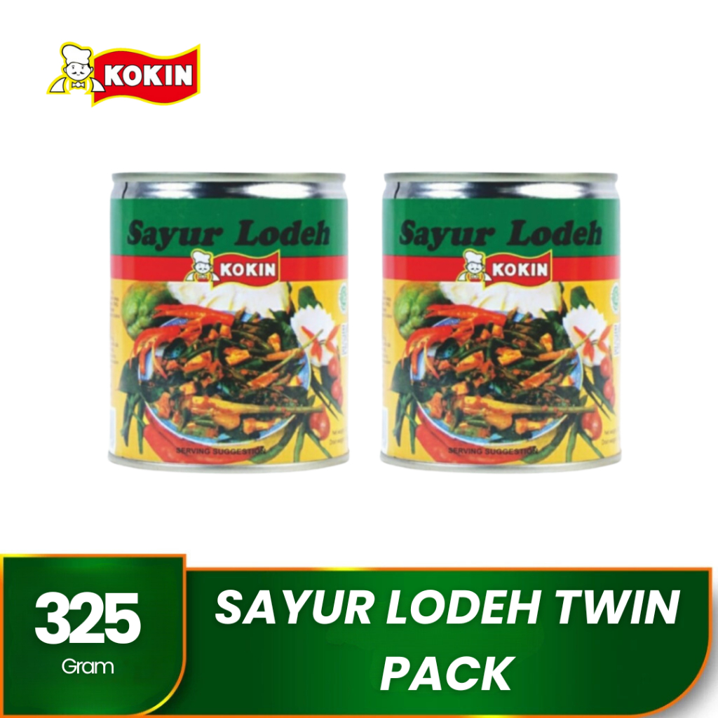 

KOKIN Sayur Lodeh Kaleng Lauk Instan Siap Saji Tahan Lama 325 Gram Twin Pack