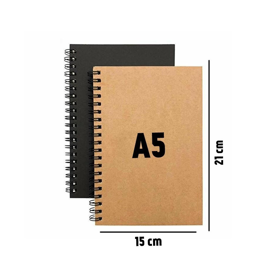

NOTEBOOK CUSTOM A5 HARD COVER SPIRAL_100 LEMBAR