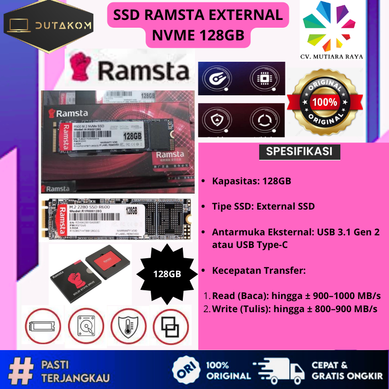 SSD EXTERNAL NVME RAMSTA 128GB
