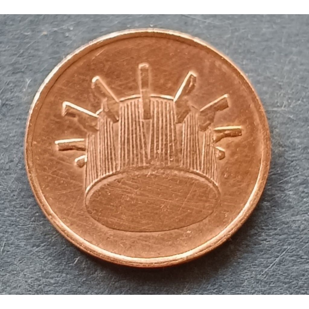 koin Malaysia 1 sen tahun 1996..