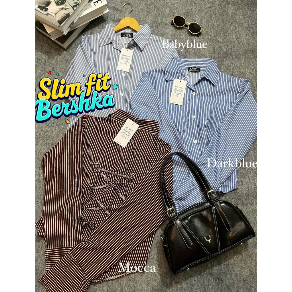 kemeja slim fit wanita