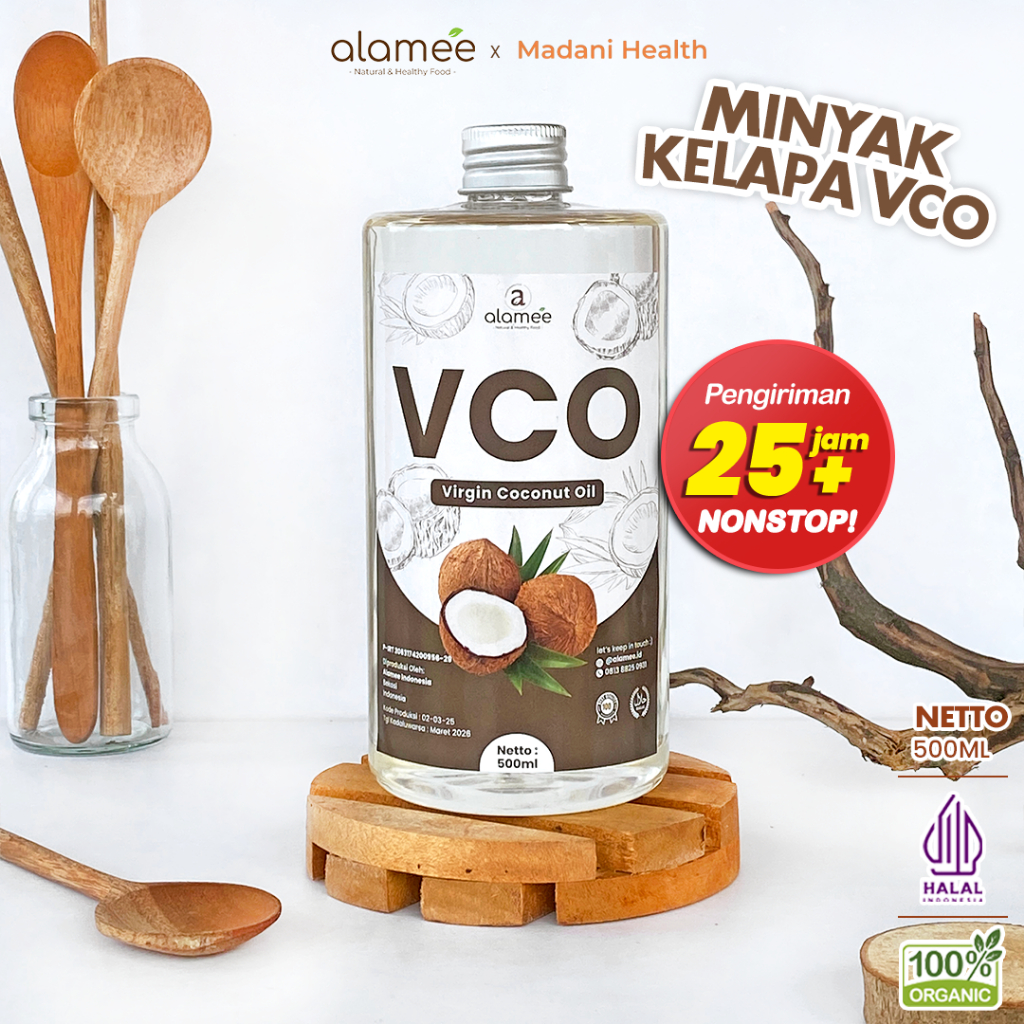 

ALAMEE Virgin Coconut Oil Minyak Kelapa Murni Extra VCO Asli Dapat Diminum Organik Masak Minum