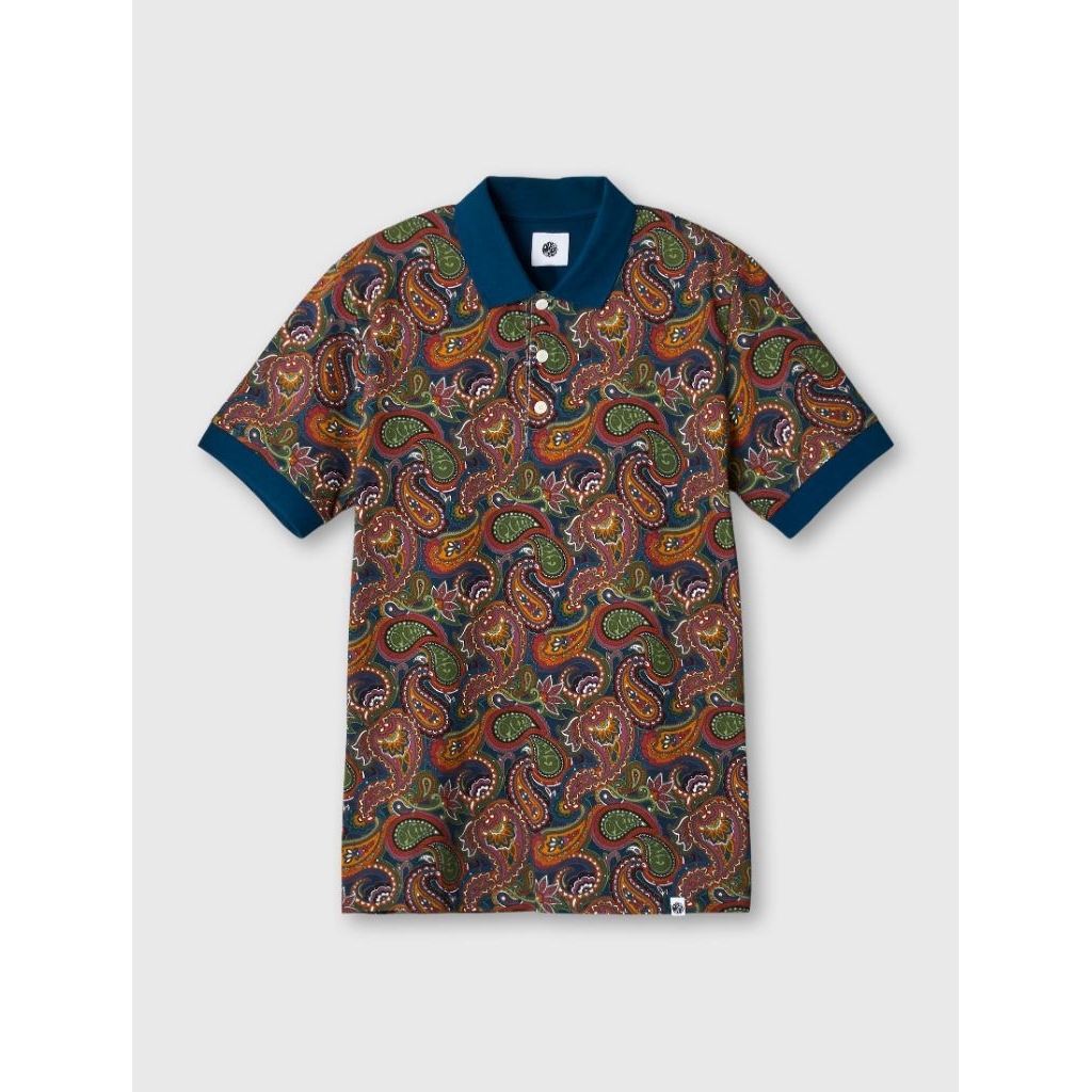 Pretty Green 15th Paisley Polo Shirt Original