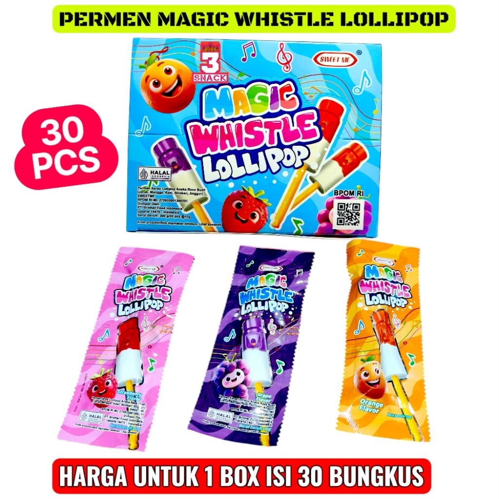 

PERMEN VIRAL PERMEN PELUIT MAGIC WHISTLE ISI 30