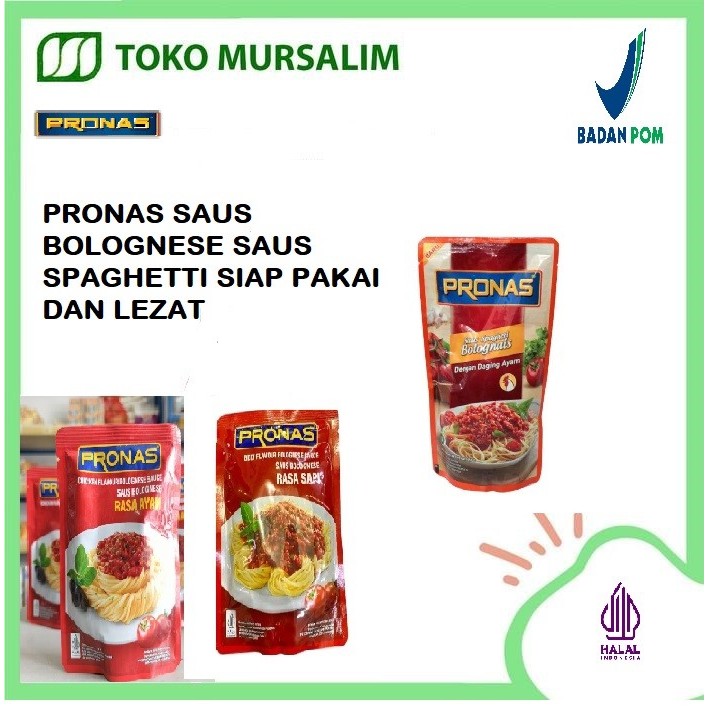 

Pronas Saus Spagethi Bolognese-Siap Pakai Dan Lezat