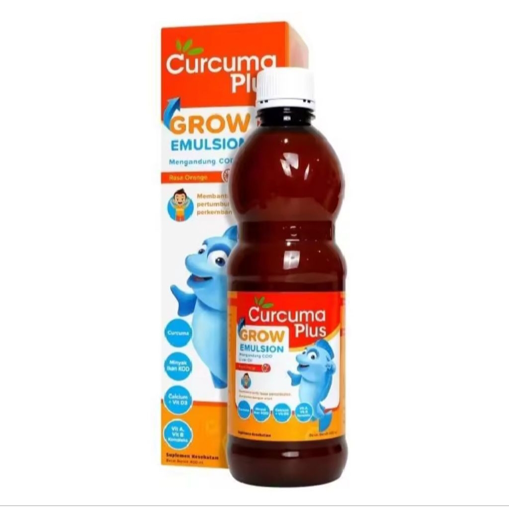 Curcuma Plus Grow Emulsion Suplemen 200ml Vitamin Anak Untuk Pertumbuhan dan Nafsu Makan Anak Rasa J