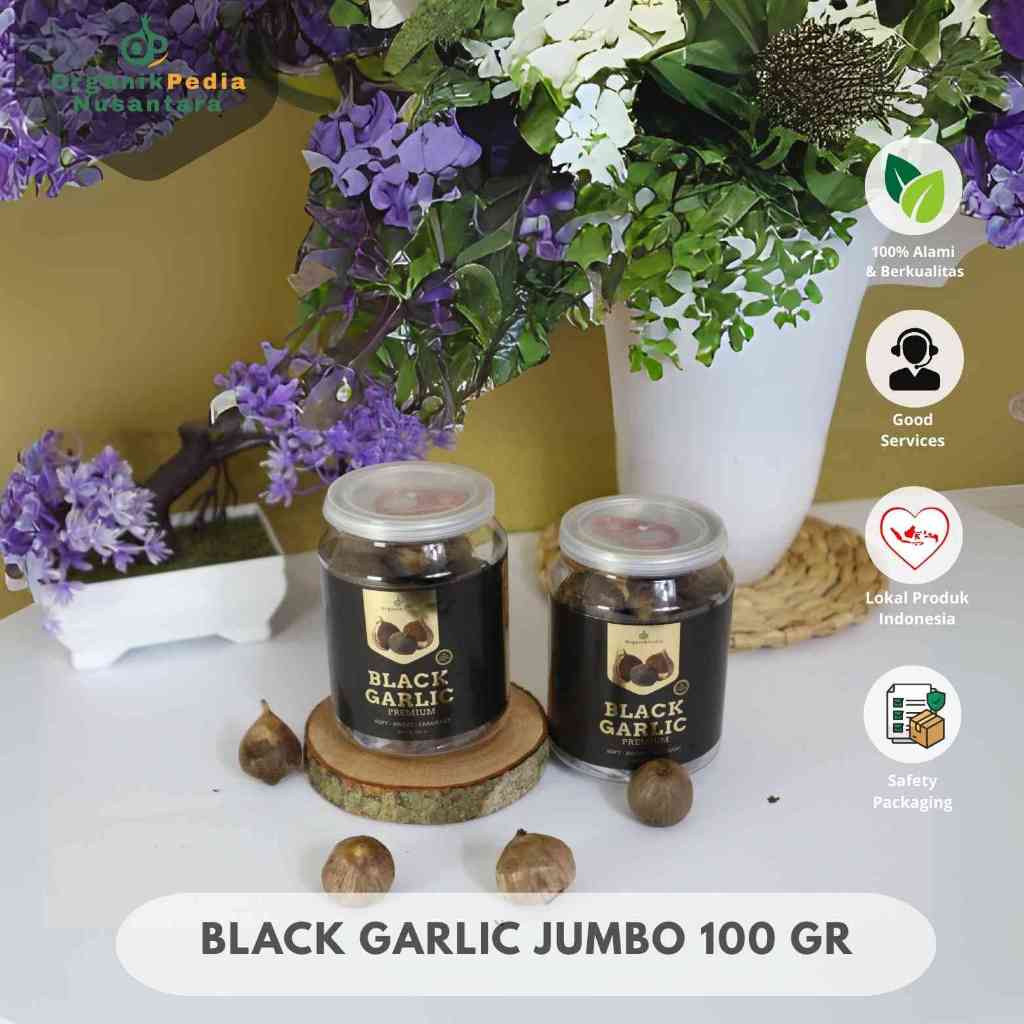 

2PCS JUMBO BLACK GARLIC Bawang Hitam Tunggal Premium Organikpedia Nusantara 100gr
