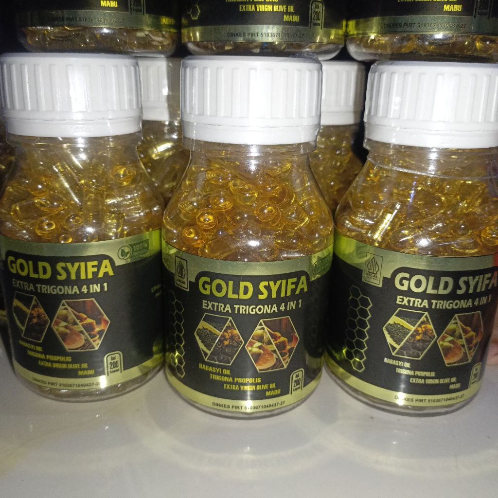 habbatussauda extra trigona 4 in 1 gold syifa isi 200 kapsul