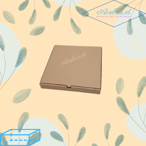 

[Minimal Order 100pcs] (28 X 28 X 4 CM) BOX KARDUS PACKING PIZZA / BAJU MURAH DENGAN SABLON 1 WARNA DAN 1 SISI