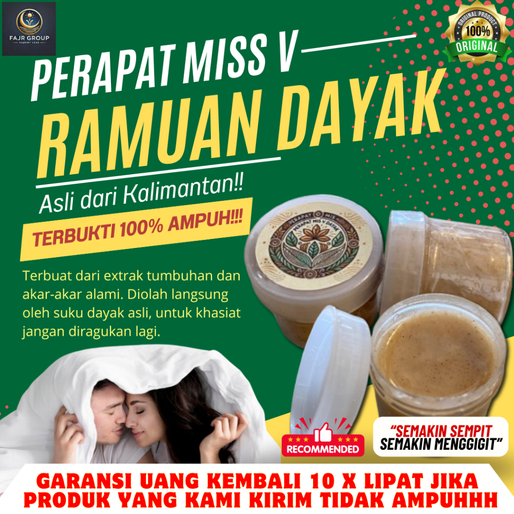 (BELI 4 BONUS 1) PERAPAT MISS V RAMUAN DAYAL ASLI KALIMANTAN Rapet Dayak Merapatkan Sumber Perapet M