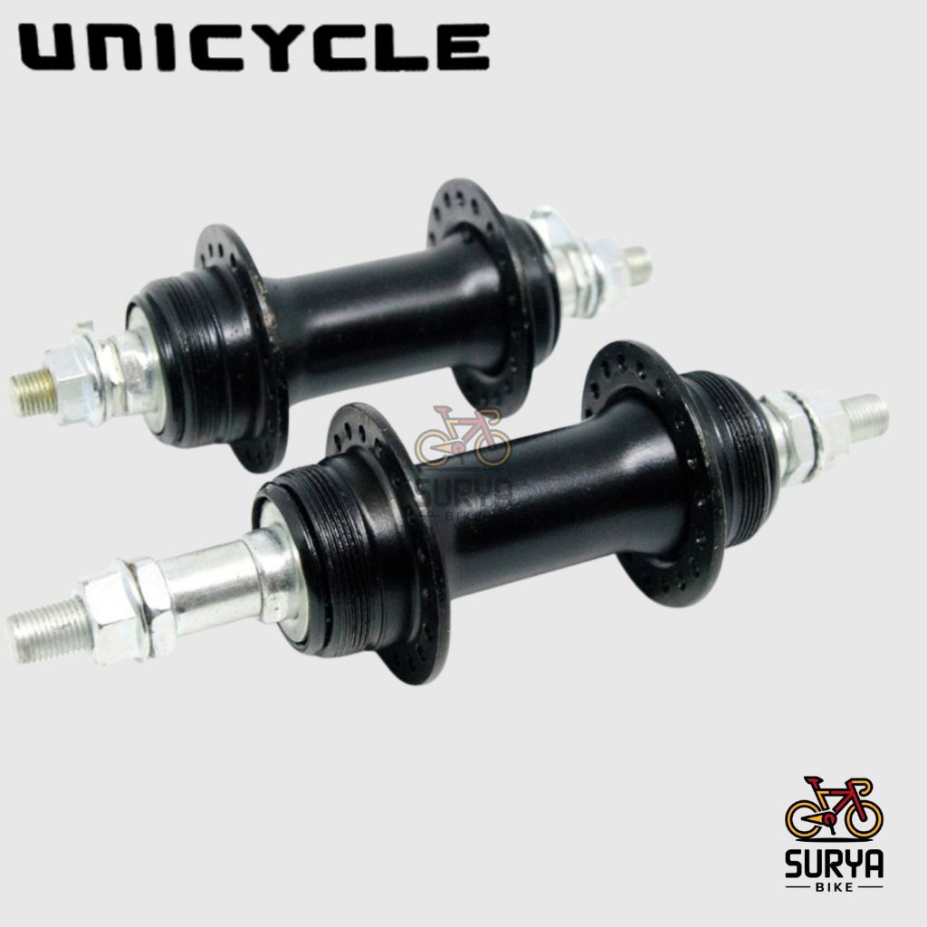 Hub Freehub Sepeda Unicycle Besi 36H 14G Dobel Drat Discbrake MTB Lipat Mini