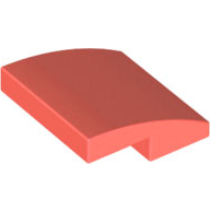 Lego 15068 Slope, Curved 2 x 2 x 2/3 coral