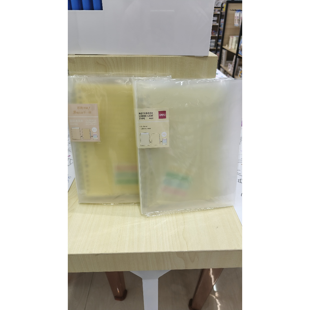 

DELI Loose-leaf Notebook Yellow Buku Binder ring polos