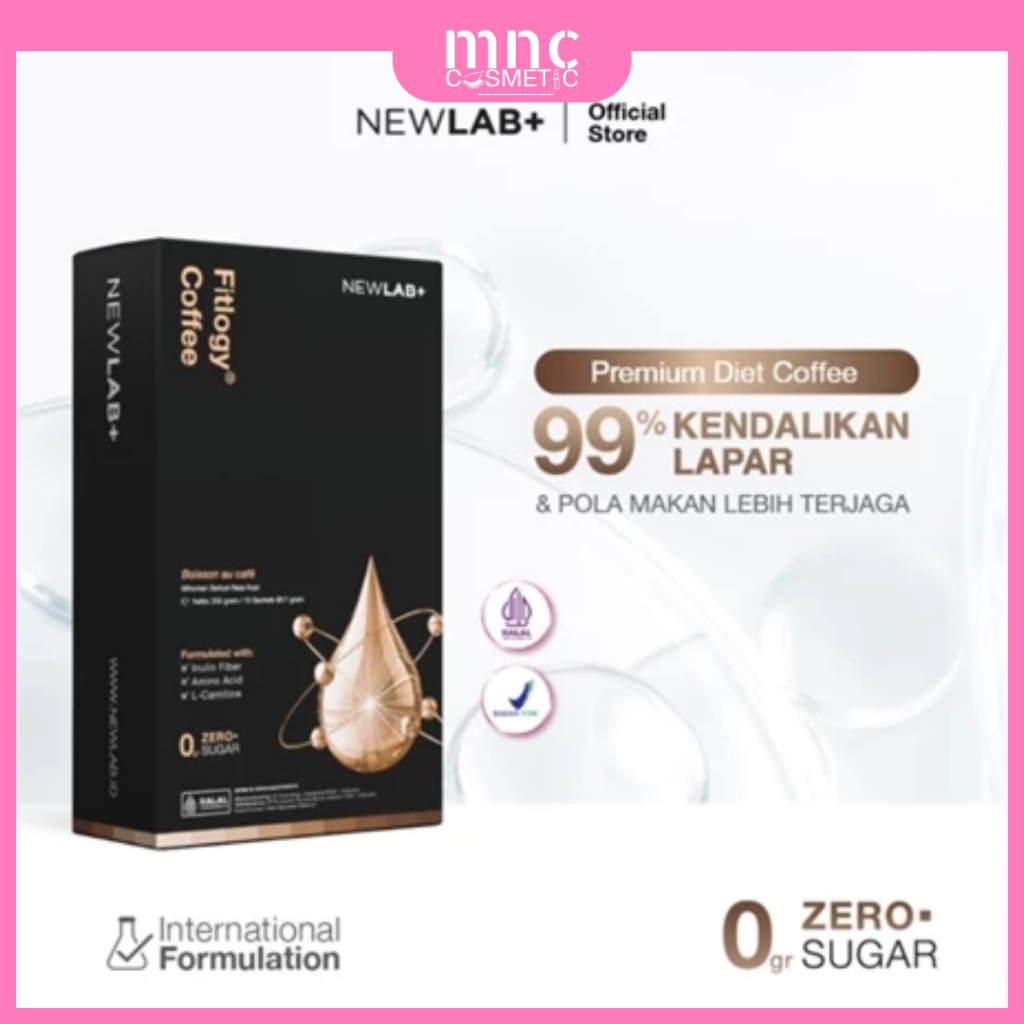 

NEWLAB Fitlogy Coffee | Kopi Sehat untuk Kontrol Berat Badan & Gut Health | L-Karnitin & Garcinia Pelangsing Badan 15 Sachet