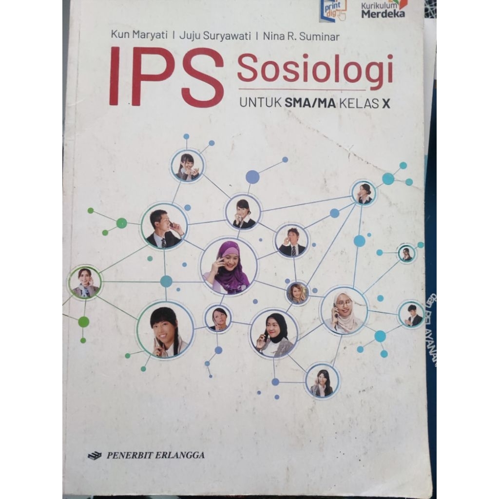 buku kurikulum merdeka kelas 10 dan 11, erlangga, mediatama, sosiologi sejarah kompeten berbahasa in