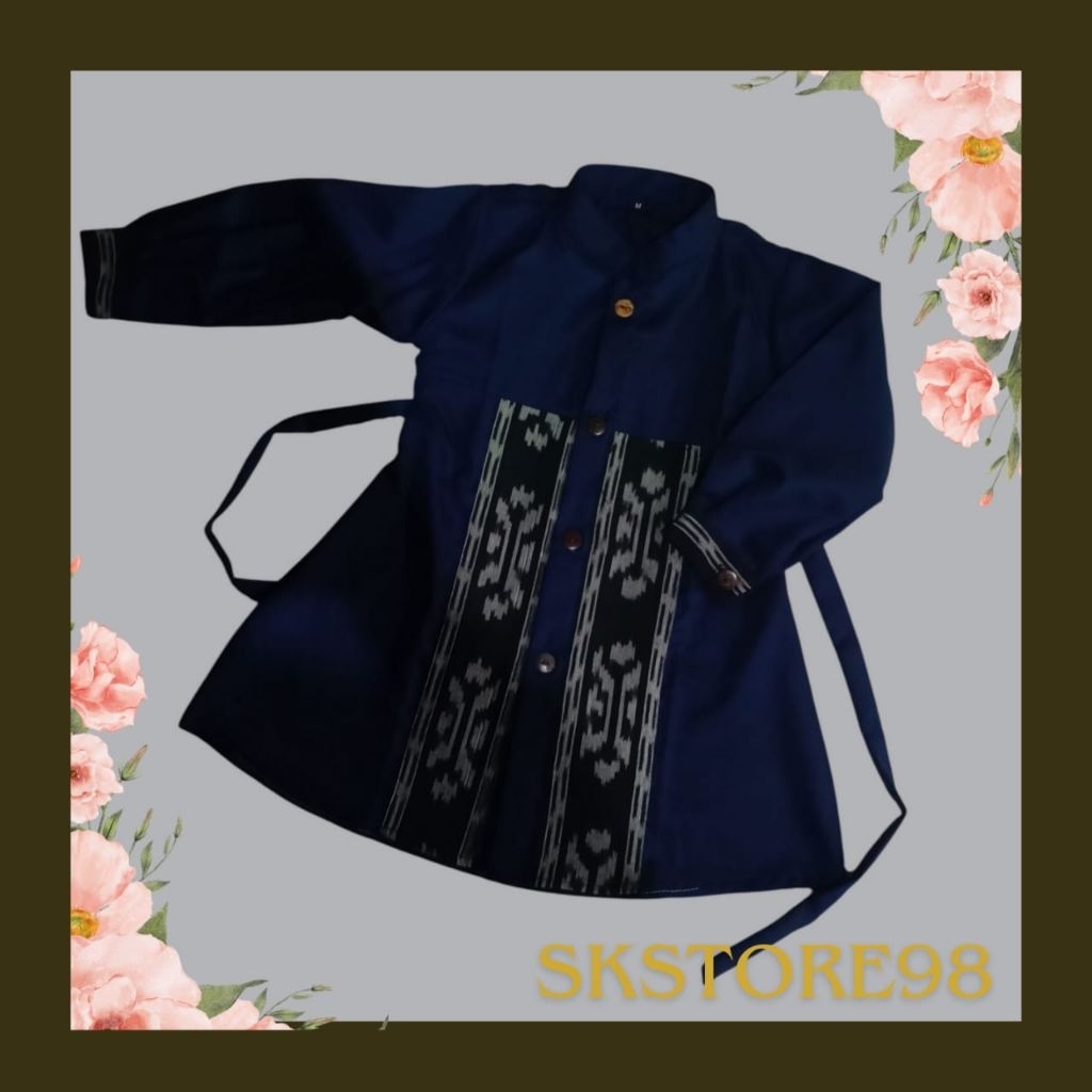 SKStore98 Gamis tenun anak baju tenun anak premium