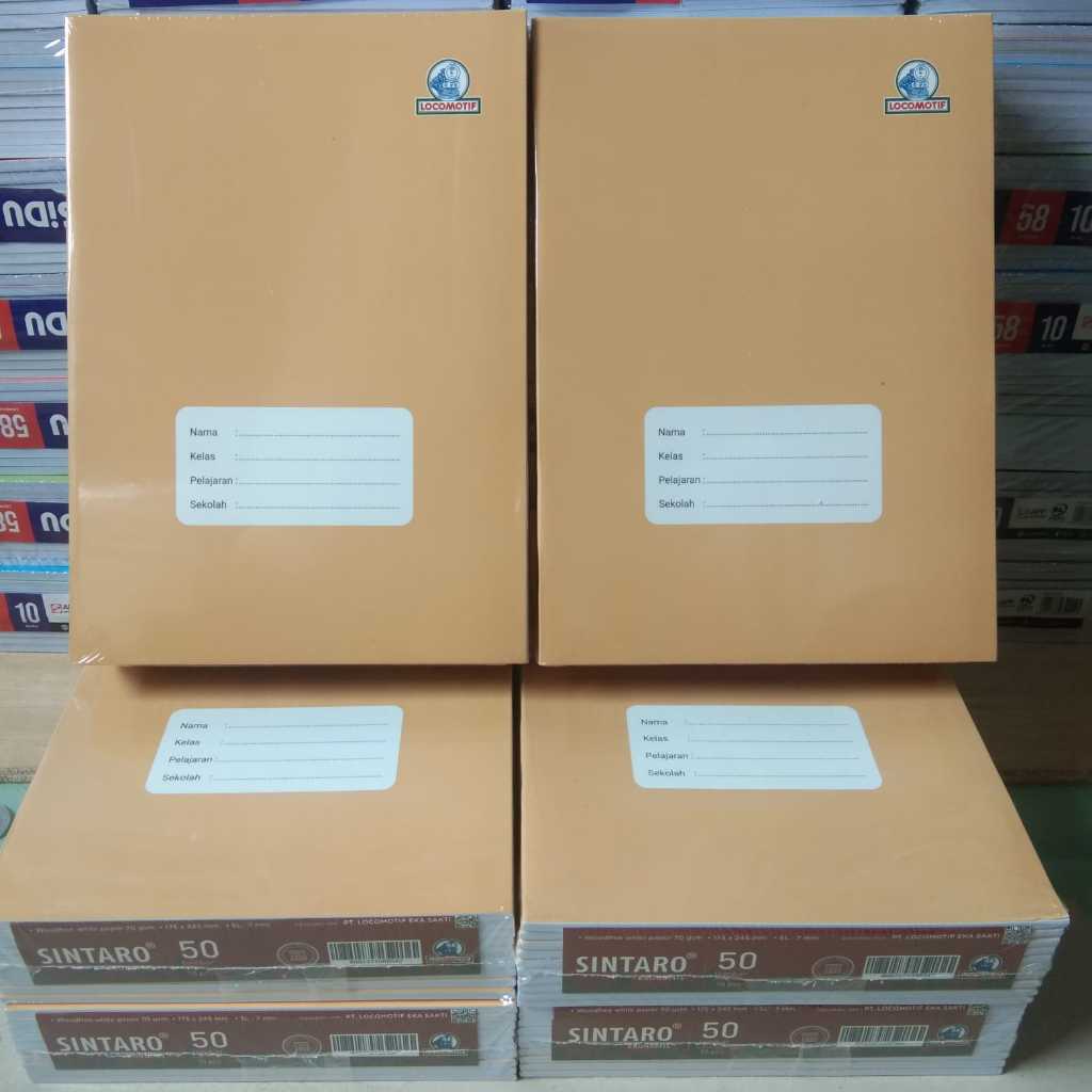 

Buku Tulis [10Pcs] Boxy Sampul Coklat Sintaro 50Lembar 1Pack