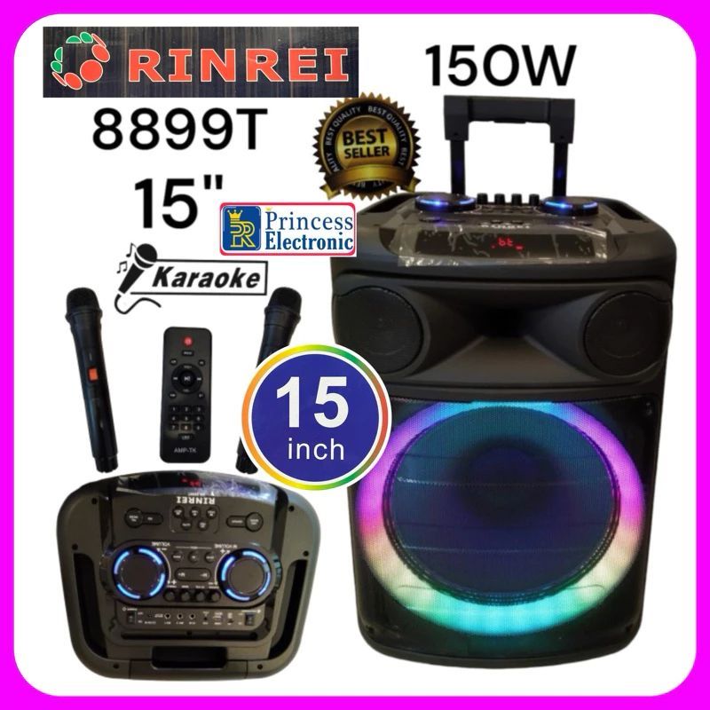 SPEAKER PORTABLE 15 INCH RINREI SR-8899T