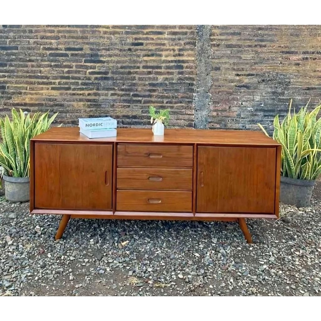 BUFET TV RETRO KAYU JATI | BUFET TV MINIMALIS BUFET RETRO BUFET TV KAYU JATI JEPARA | BUFET TV RETRO