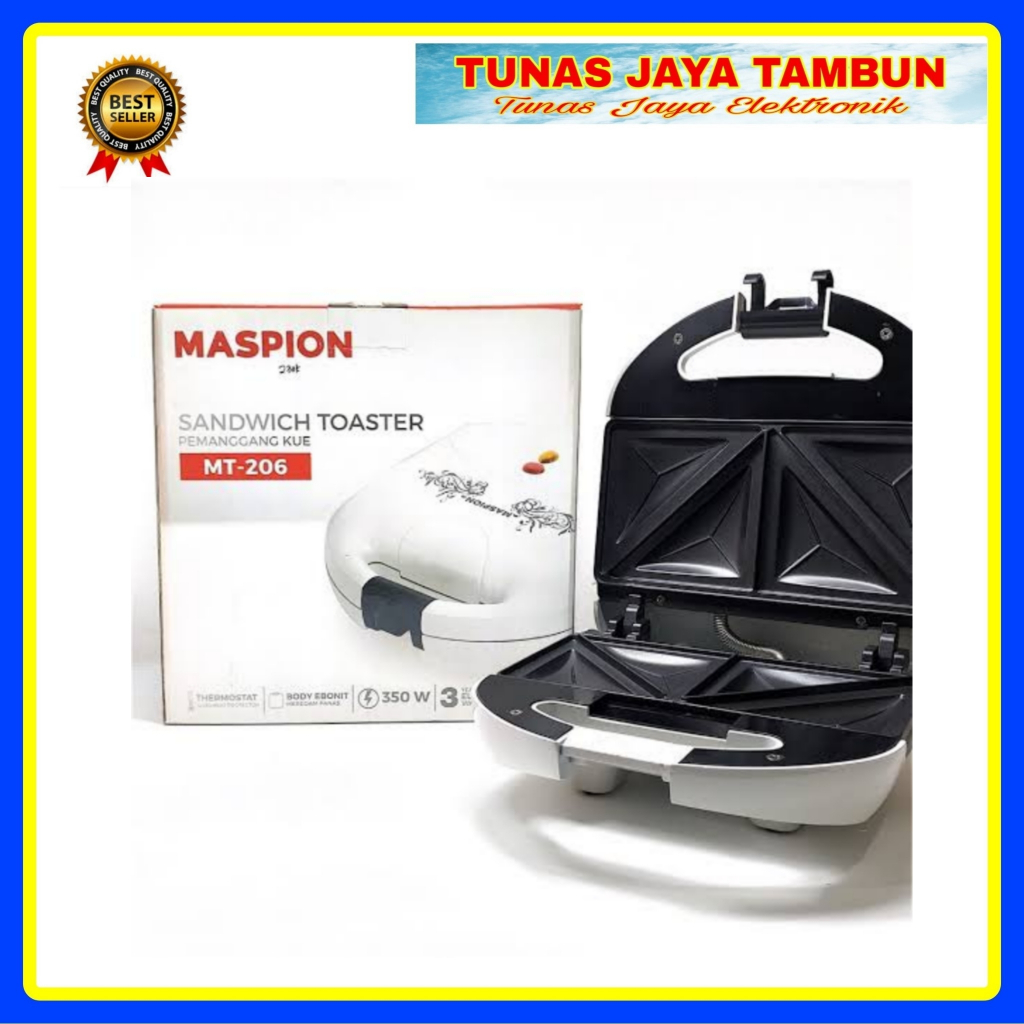 MASPION SANDWICH TOASTER MT 206 / TOASTER MASPION MT 206 / MASPION MT-206