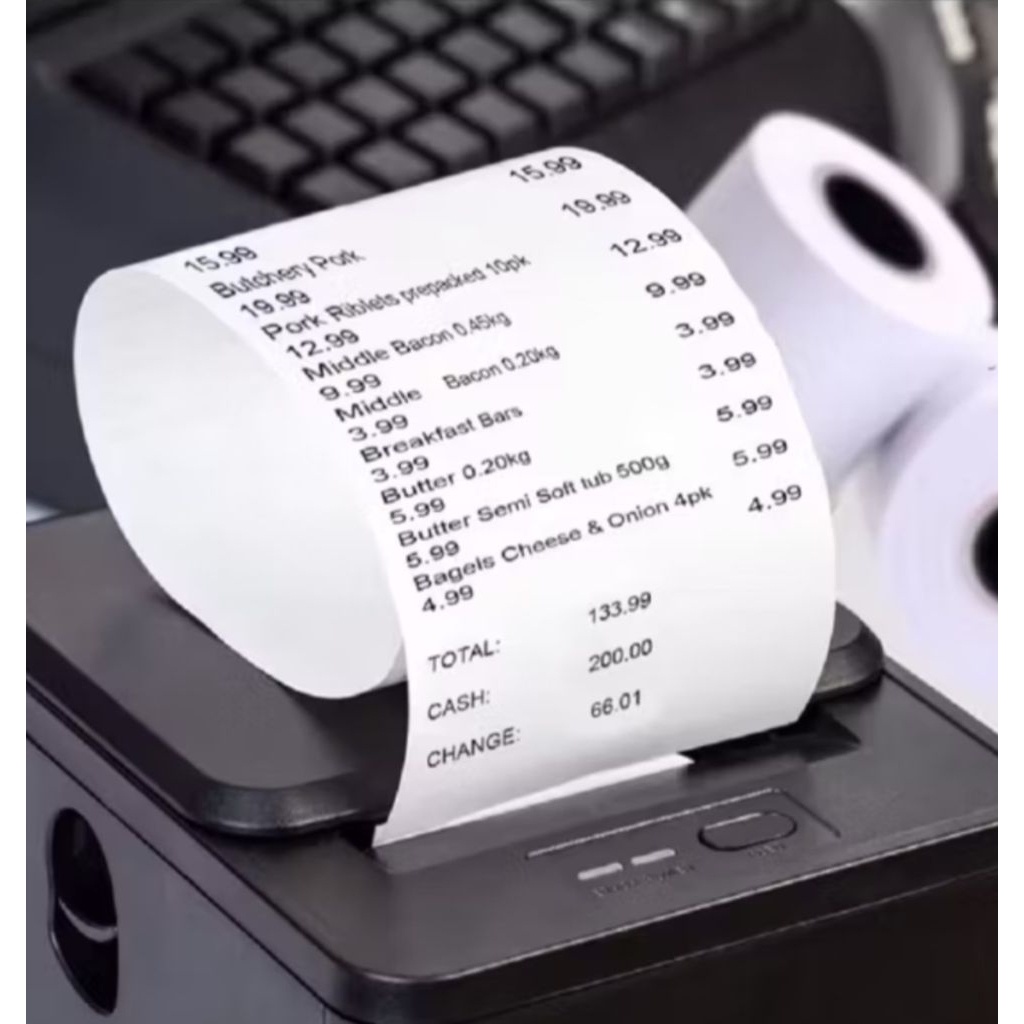 

Kertas struk hvs 75x60 untuk printer kasir epson tmu 220
