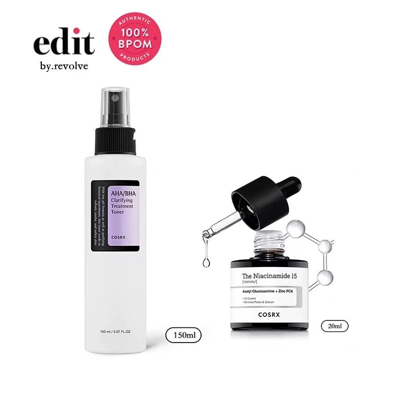 COSRX The Niacinamide 15 Serum+COSRX AHA/BHA Clarifying Treatment Toner
