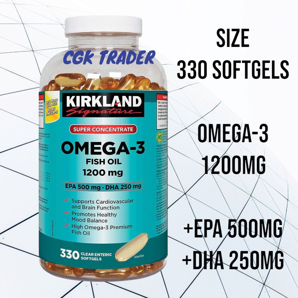 KIRKLAND OMEGA FISH OIL 1200 MG 330 sg