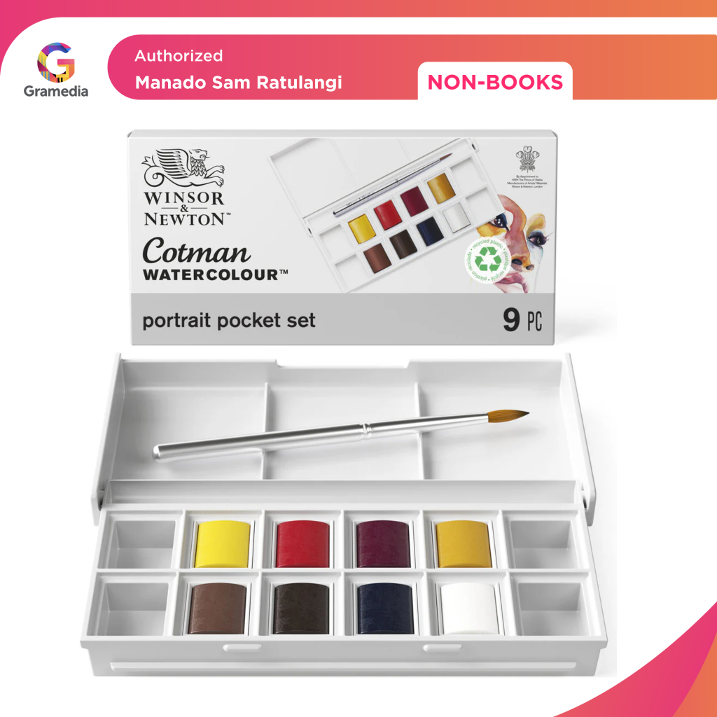 

Gramedia Manado-Cotman Watercolour Portrait Pocket Set