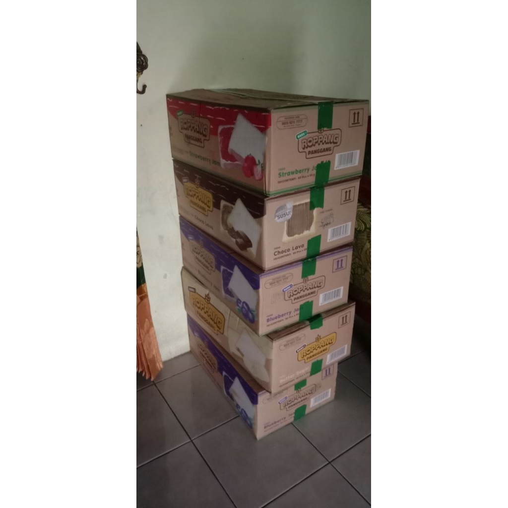 

Roppang dus murah/roti panggang dus isi 60 pcs
