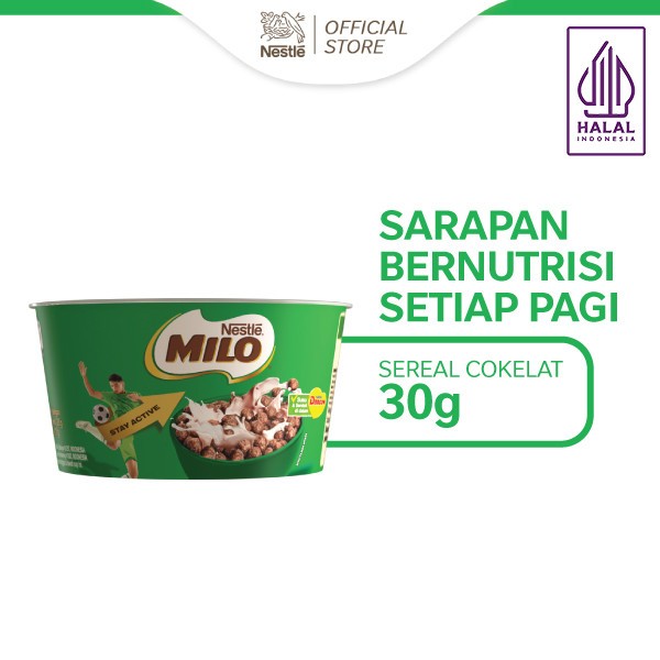 

[oddsolshop] pekanbaru/Nestle Milo Stay Active Cereal 30GR Seral Sarapan Gandum Utuh Cokelat Malt