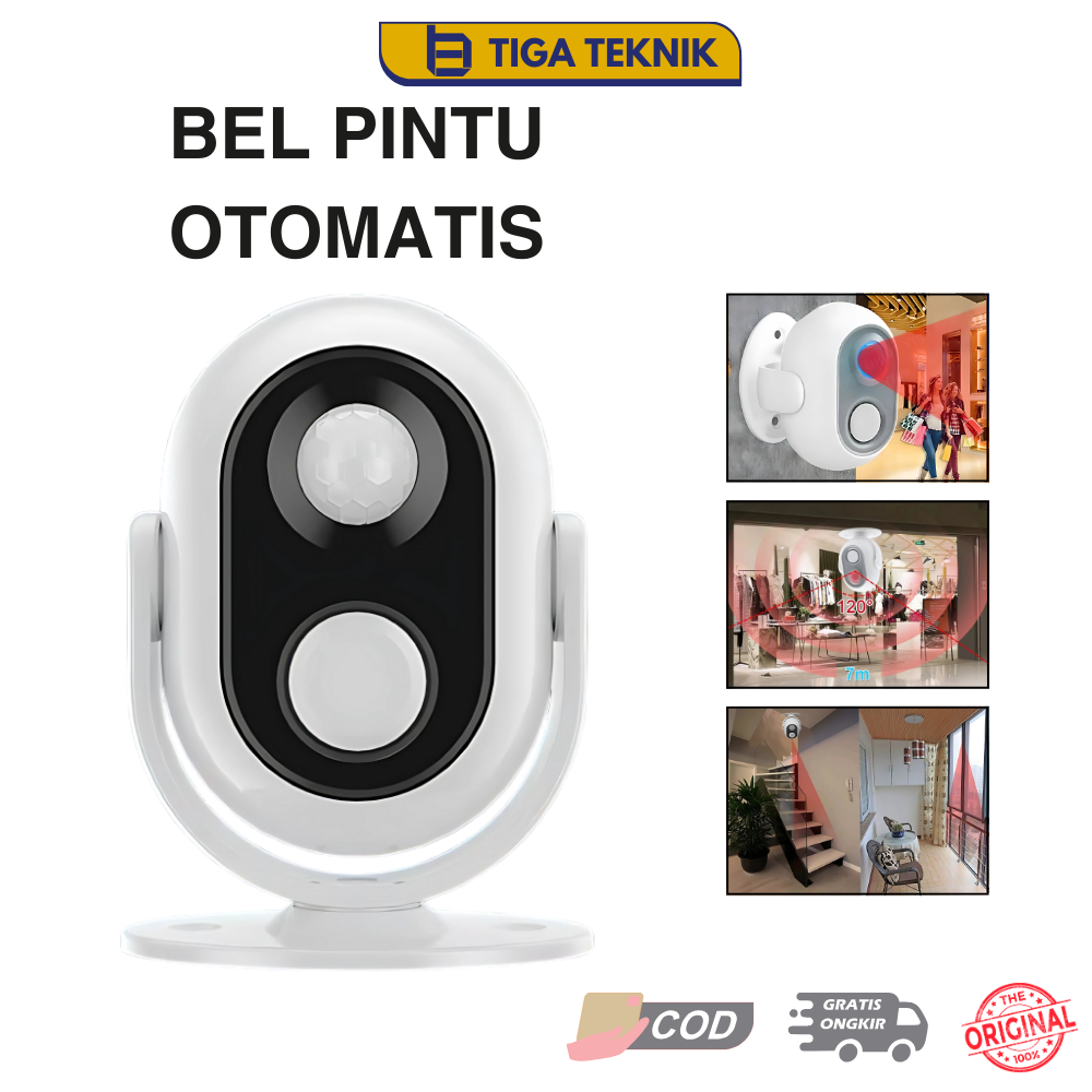 Alarm Bel Rumah Sensor Gerak Inframerah Alarm Bel Pintu Rumah Toko Anti Maling