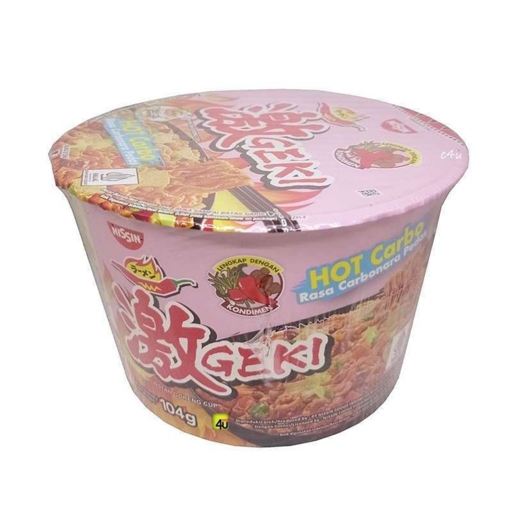

Nissin Geki Ramen Ramen Rasa Carbonara Pedas 104 gram