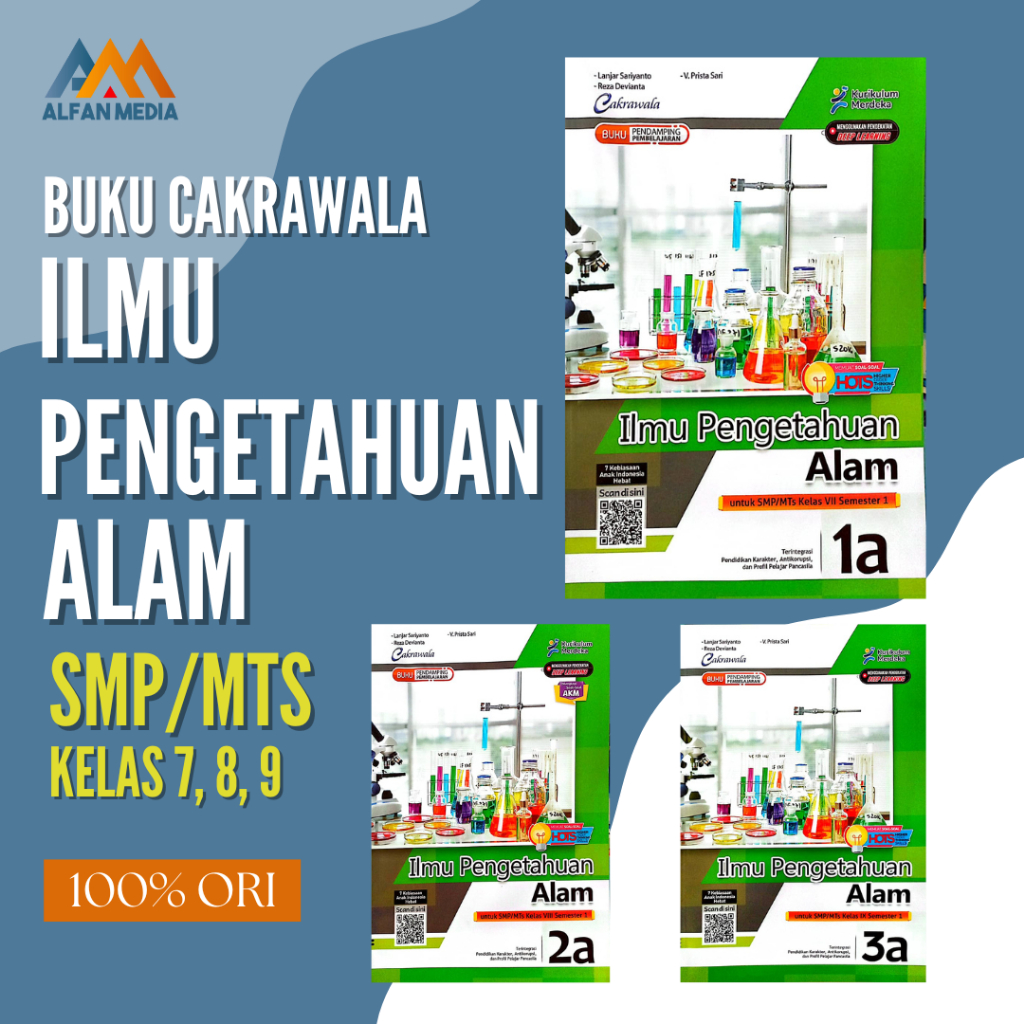 Buku Lks IPA (Ilmu Pengetahuan Alam) Cakrawala SMP/MTS Kurikulum Merdeka Kelas 7,8,9 / VII,VIII,IX S
